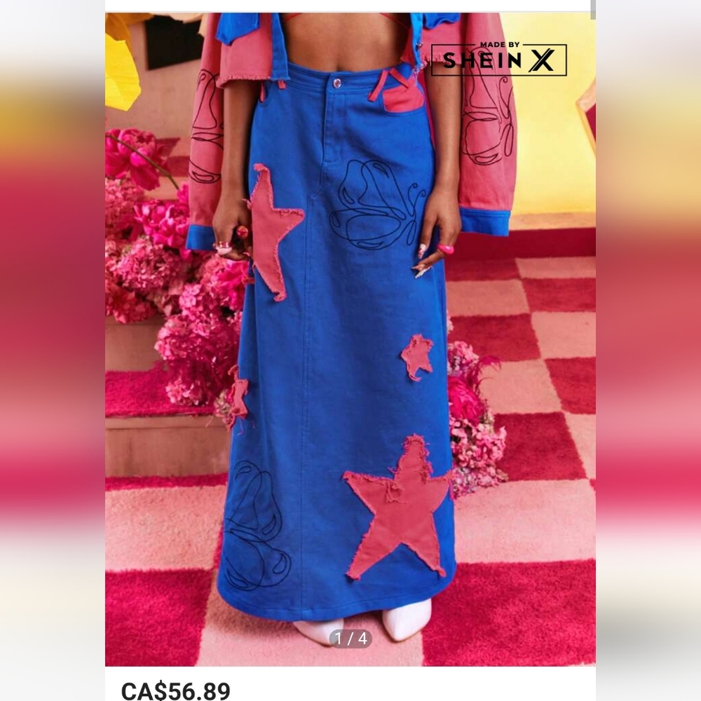 NWT Shein X Funky Maxi Skirt